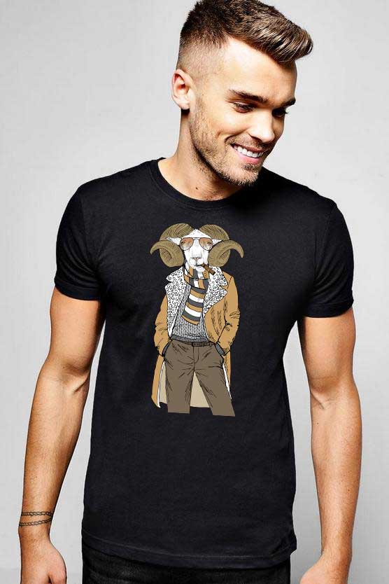 Tricou barbati negru - Berbec Fashion - CATEGORIE